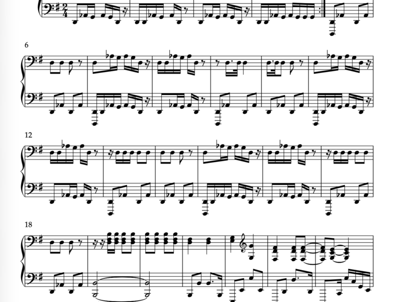 Sonne - Partitura